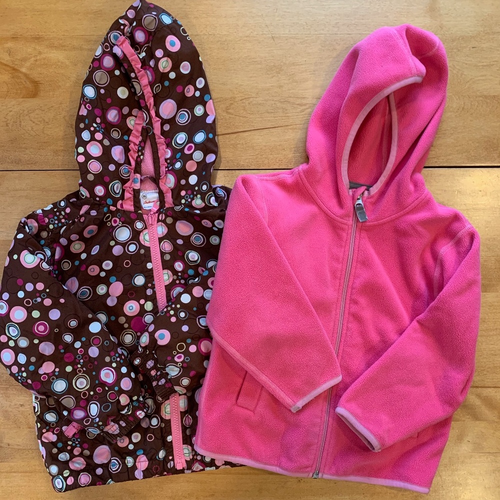 Hanna Andersson Fleece Lined Jacket and Fleece